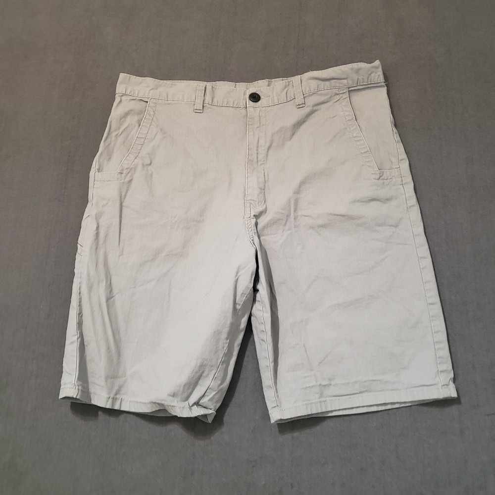 Genuine Dickies Shorts Mens 36‎ Gray Ripstop Stretch Cargo Workwear